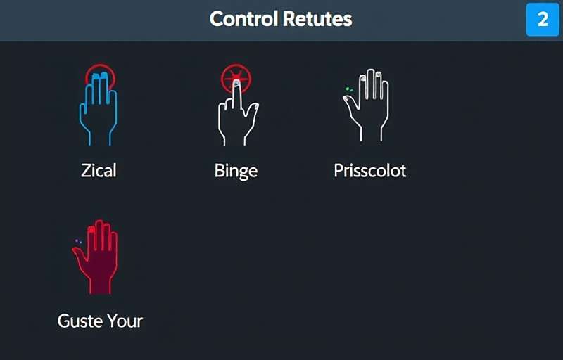 Volley Titans India control guide showing different swipe gestures for gameplay actions
